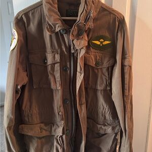 Brown Military Style Men's Jacket